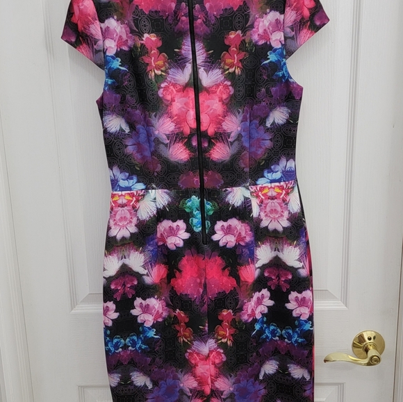 Betsy Johnson Floral Dress Sz 6 - Picture 4 of 5